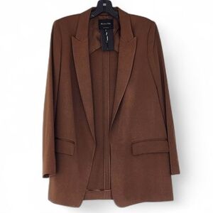 Massimo Dutti Caramel Brown Women's Blazer Size 8 NWT